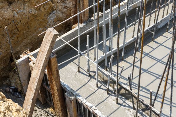 Concrete Footing Pouring in Plano