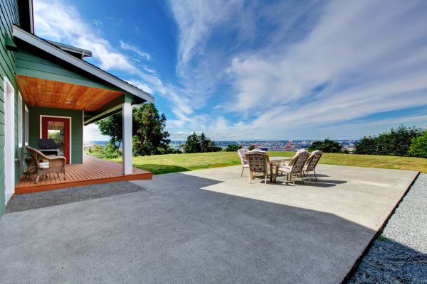Backyard Concrete Paving in Plano
