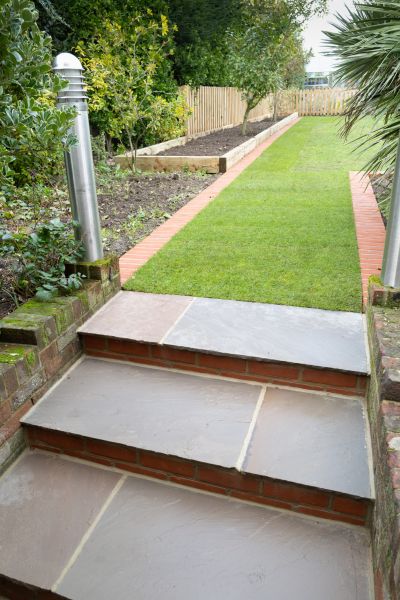 Backyard Steps Installation in Plano