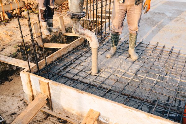 Pole Barn Foundation Pouring in Plano