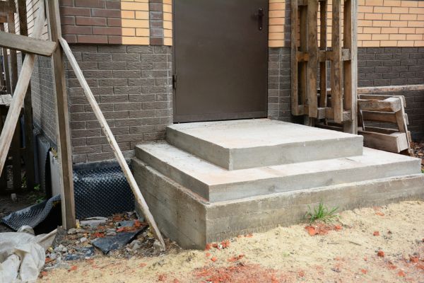 Cement Steps Construction in Plano
